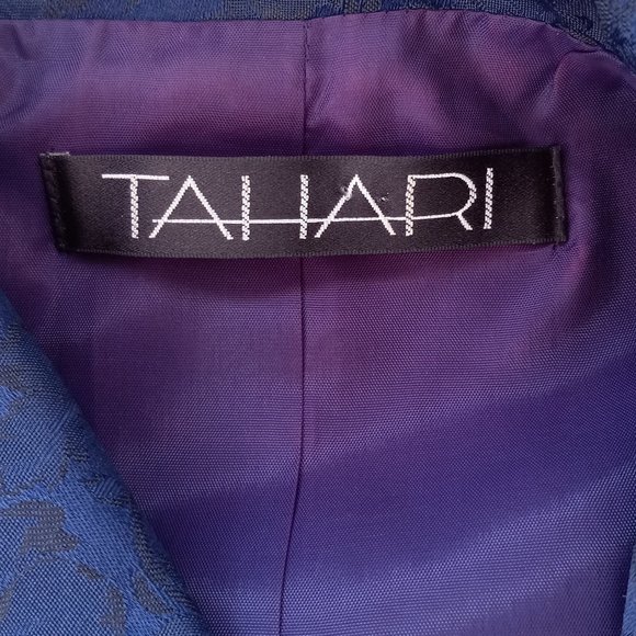 TAHARI Purple Button Down Career Jacket Blazer Sz 6 - Picture 8 of 9